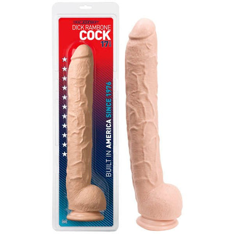 Buy Dick Rambone Cock - Flesh 43 cm (17'') Dong – Naughtyhut NZ sex toys online. Discreet delivery & top brands.