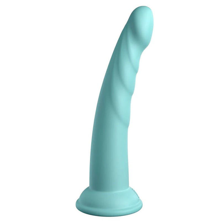 Dillio Platinum Slim Seven - Teal - Teal 17.8 cm (7'') Dong – Sex toys NZ by Naughtyhut. Discreet delivery nationwide.