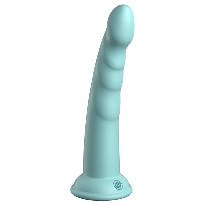 Dillio Platinum Slim Seven - Teal - Teal 17.8 cm (7'') Dong – Sex toys NZ by Naughtyhut. Discreet delivery nationwide.