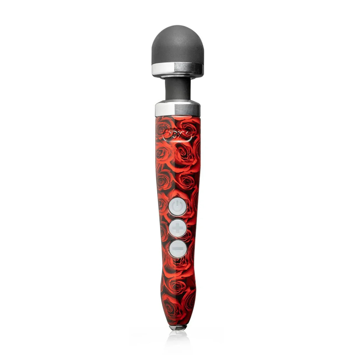 Doxy Die Cast 3R in Roses print, red floral shaft with chrome neck