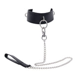 Buy EDGE Collar & Leash - Black Neck Restraint with Heavy Duty Metal Leash – Naughtyhut NZ sex toys online. Discreet delivery & top brands.
