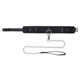 Buy EDGE Collar & Leash - Black Neck Restraint with Heavy Duty Metal Leash – Naughtyhut NZ sex toys online. Discreet delivery & top brands.