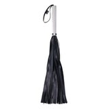 Buy EDGE Flogger - Black Flogger Whip with Metal Handle – Naughtyhut NZ sex toys online. Discreet delivery & top brands.