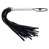 Buy EDGE Flogger - Black Flogger Whip with Metal Handle – Naughtyhut NZ sex toys online. Discreet delivery & top brands.