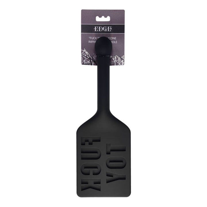 EDGE FUCK TOY Silicone Paddle - Black Silicone Spanking Paddle – Sex toys NZ by Naughtyhut. Discreet delivery nationwide.