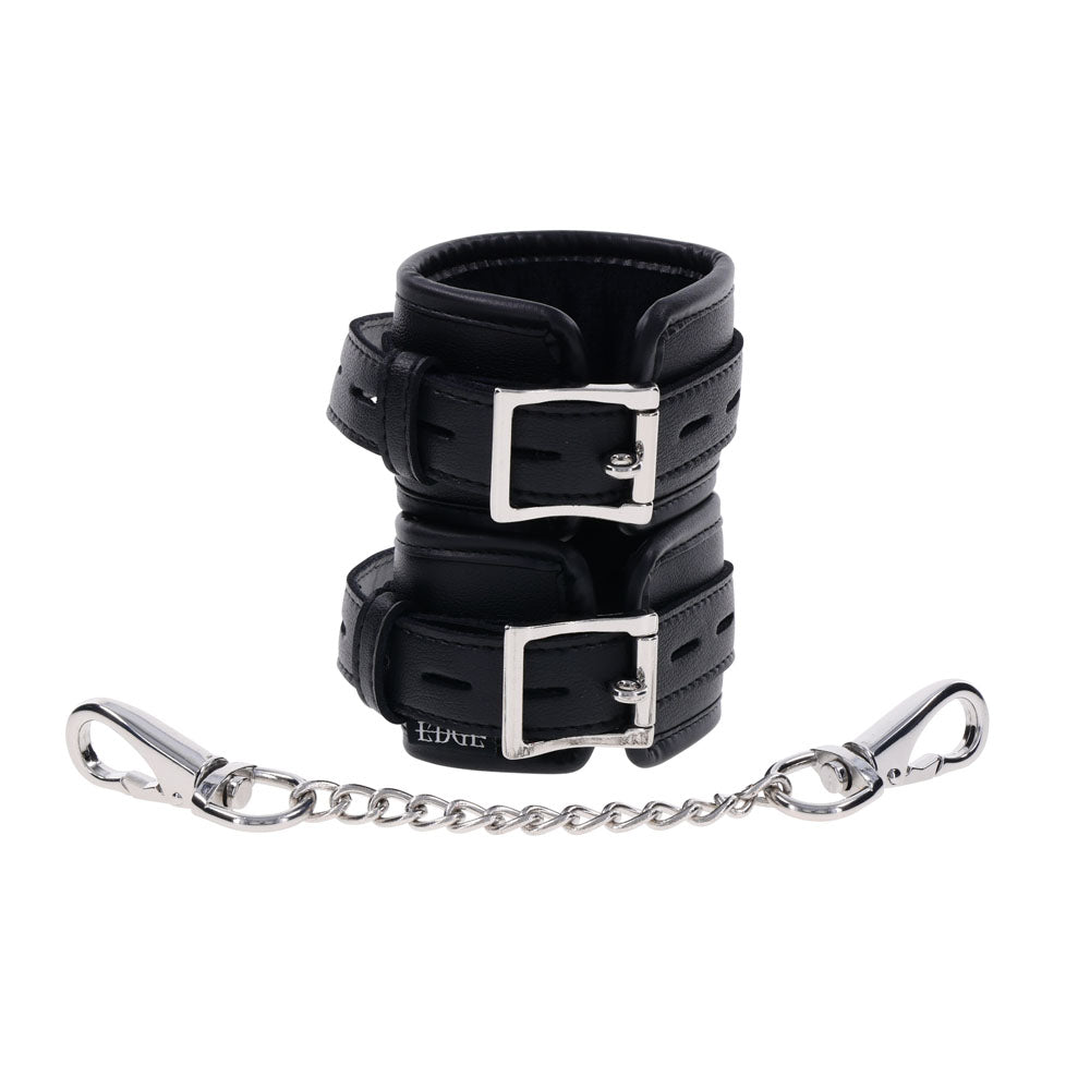 EDGE Handcuffs - Black Restraints – Sex toys NZ by Naughtyhut. Discreet delivery nationwide.