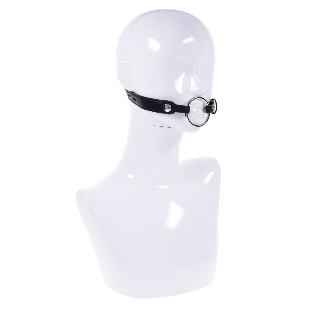 Buy EDGE Interchangeable Ring Gag - Black Mouth Gag Restraint with 2 Interchangeable Pieces – Naughtyhut NZ sex toys online. Discreet delivery & top brands.