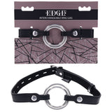 Buy EDGE Interchangeable Ring Gag - Black Mouth Gag Restraint with 2 Interchangeable Pieces – Naughtyhut NZ sex toys online. Discreet delivery & top brands.