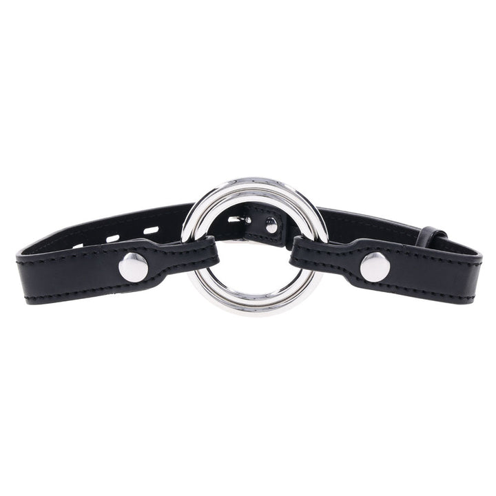 EDGE Interchangeable Ring Gag - Black Mouth Gag Restraint with 2 Interchangeable Pieces – Sex toys NZ by Naughtyhut. Discreet delivery nationwide.