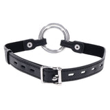 Buy EDGE Interchangeable Ring Gag - Black Mouth Gag Restraint with 2 Interchangeable Pieces – Naughtyhut NZ sex toys online. Discreet delivery & top brands.