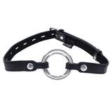 Buy EDGE Interchangeable Ring Gag - Black Mouth Gag Restraint with 2 Interchangeable Pieces – Naughtyhut NZ sex toys online. Discreet delivery & top brands.