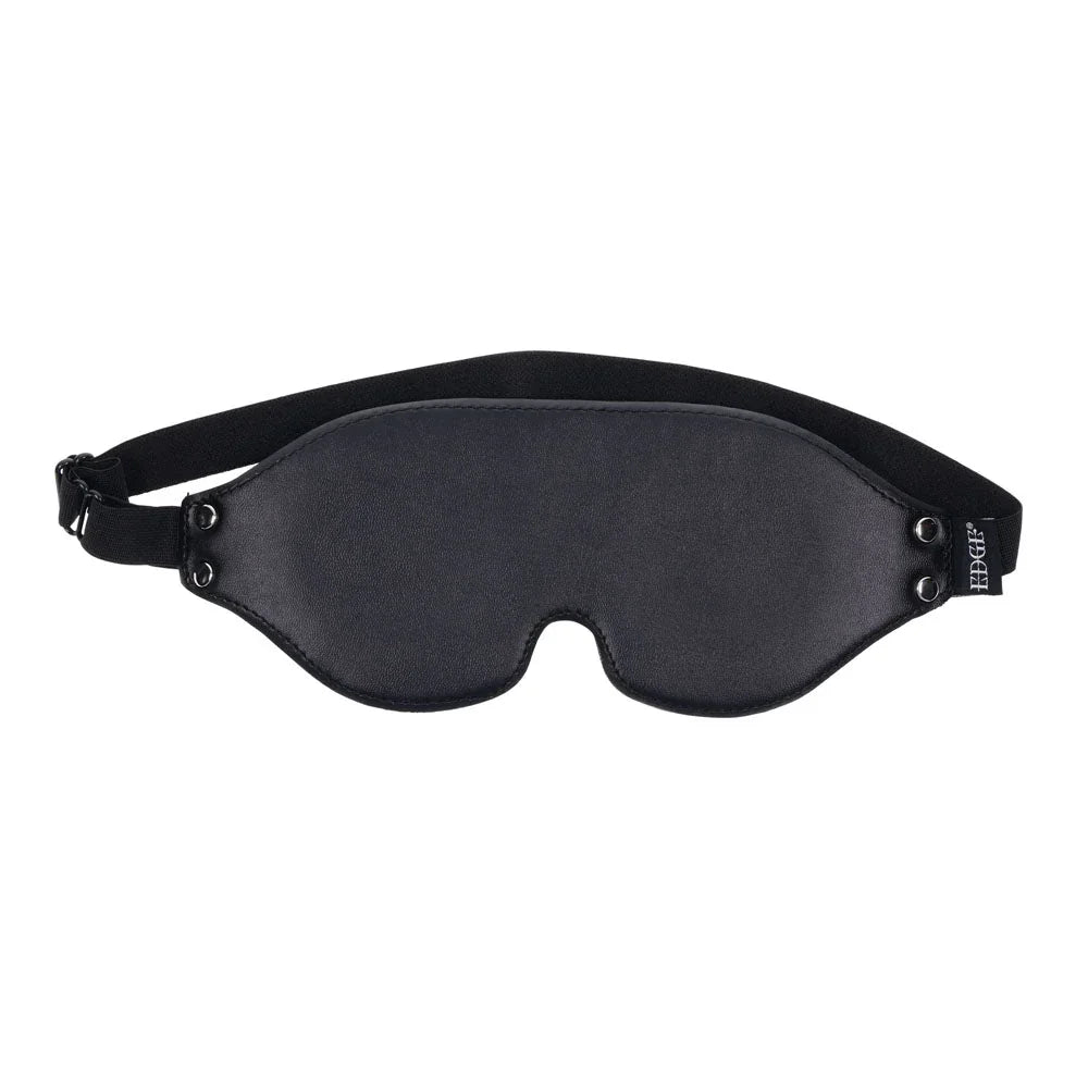 EDGE Lights Out Blindfold angled, showing the adjustable elastic strap