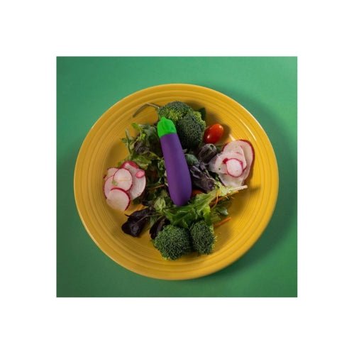 Eggplant Emojibator (USB) – Sex toys NZ by Naughtyhut. Discreet delivery nationwide.