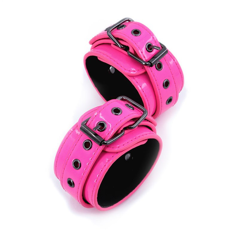 Electra Ankle Cuffs - Pink - Pink Restraints – Sex toys NZ by Naughtyhut. Discreet delivery nationwide.