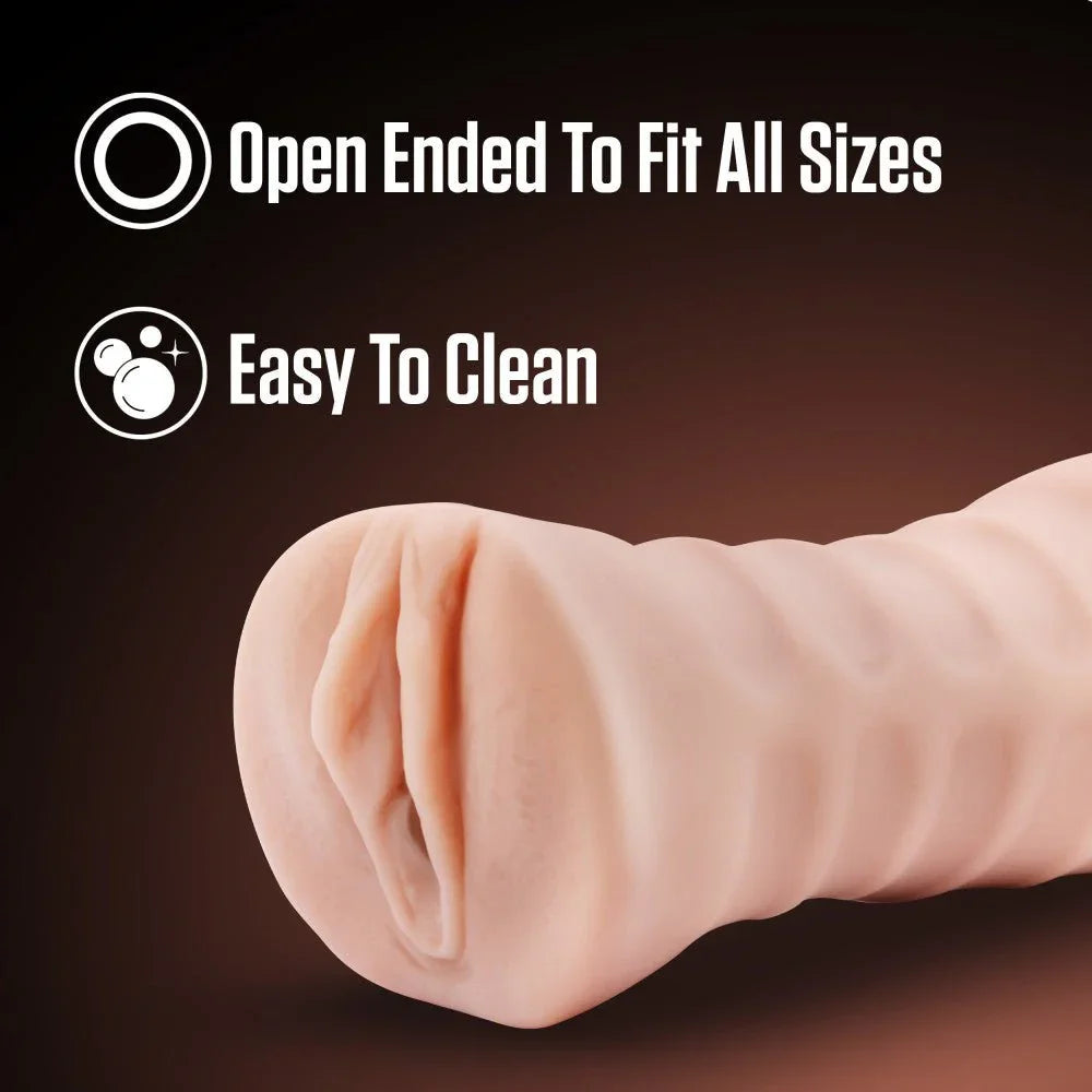 Ayumi stroker feature panel: open ended to fit all sizes and easy to clean