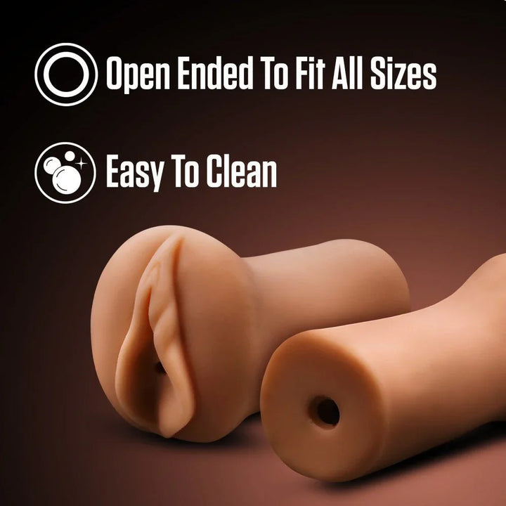 Molly stroker feature panel: open ended to fit all sizes and easy to clean