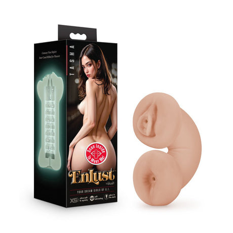 Buy EnLust - Tasha - Glow in Dark Flesh Dual - Ended Stroker – Naughtyhut NZ sex toys online. Discreet delivery & top brands.