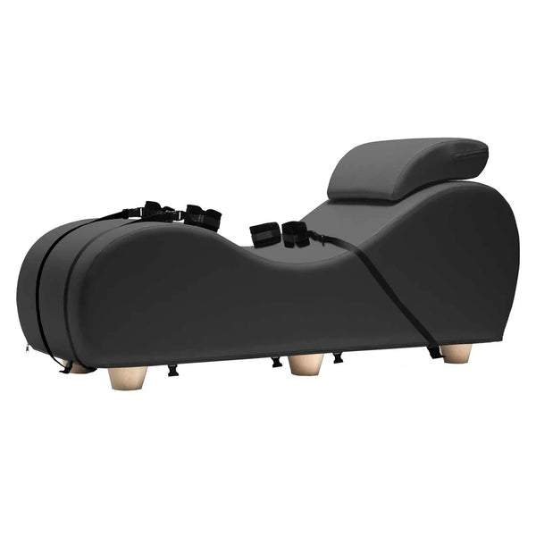 Liberator Esse Chaise II Black Label in Black with restraint straps