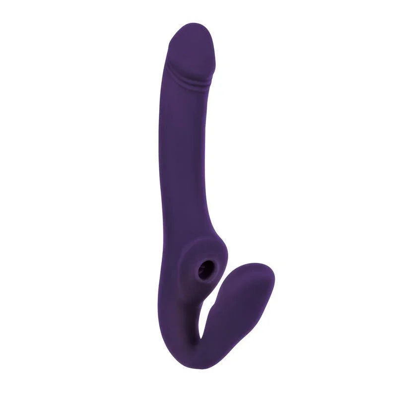 Evolved 2 Become 1 in Purple alone on a plain white background, full side profile