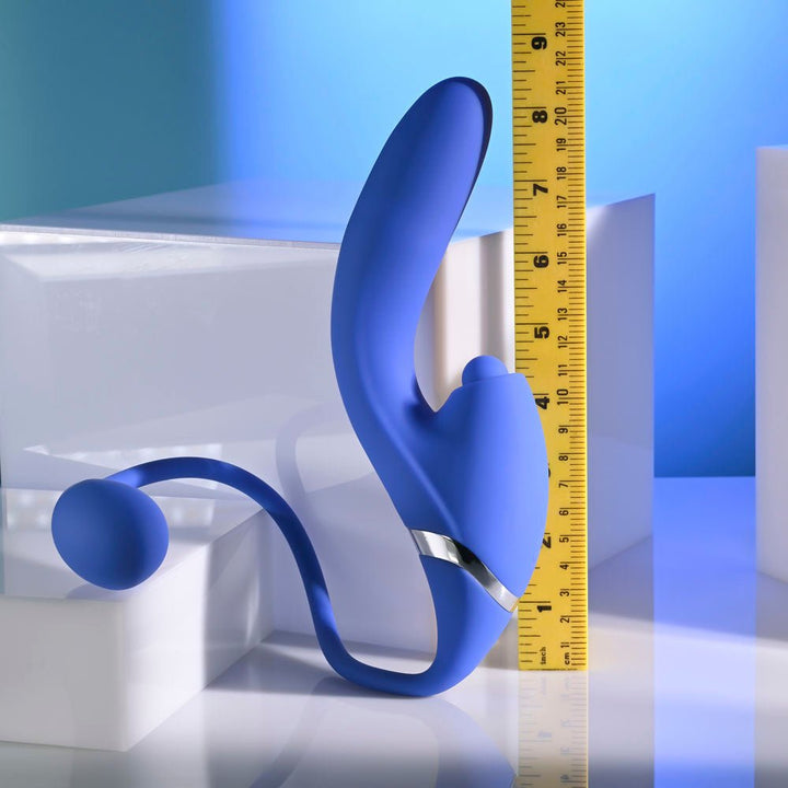 Evolved ALL IN - Purple USB Recahrgeable Triple Stimulating Vibrator – Sex toys NZ by Naughtyhut. Discreet delivery nationwide.