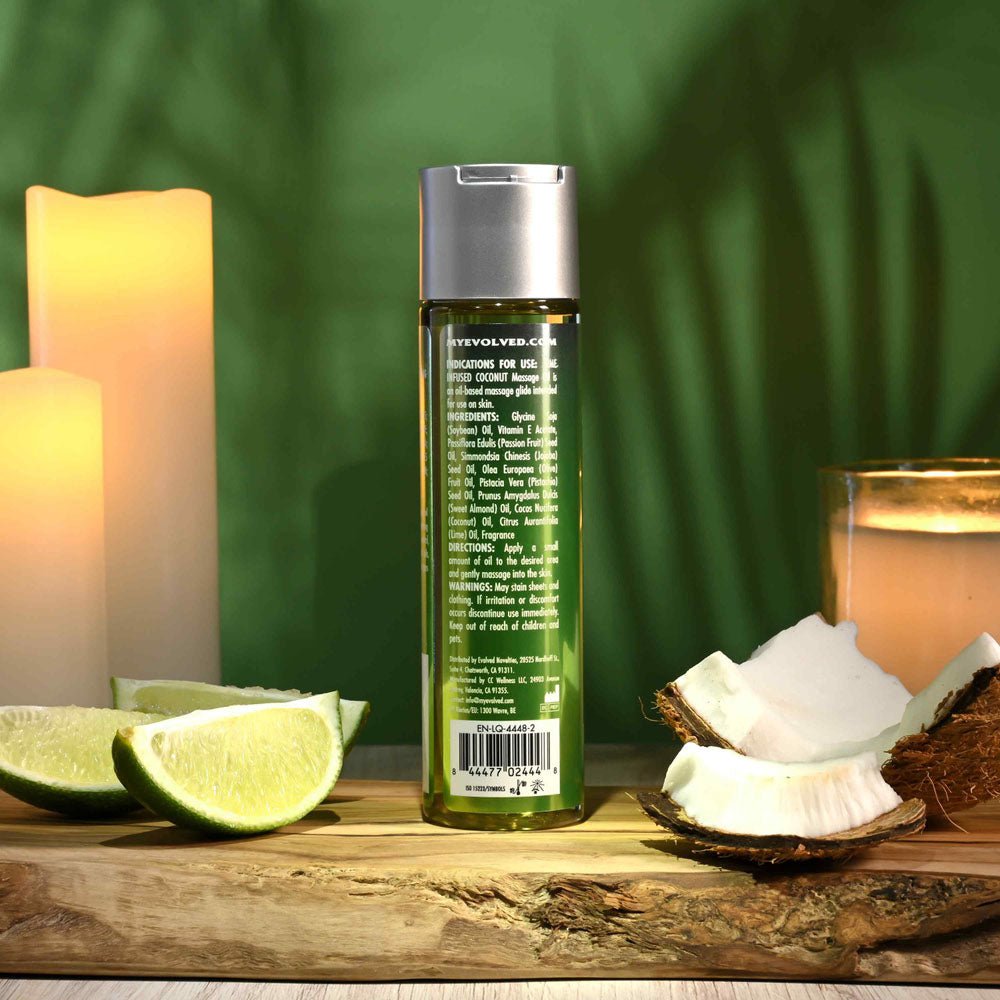 Buy Evolved ANOINT PERFUMERY - Lime Infused Coconut - Lime Infused Coconut Massage Oil - 120 ml Bottle – Naughtyhut NZ sex toys online. Discreet delivery & top brands.