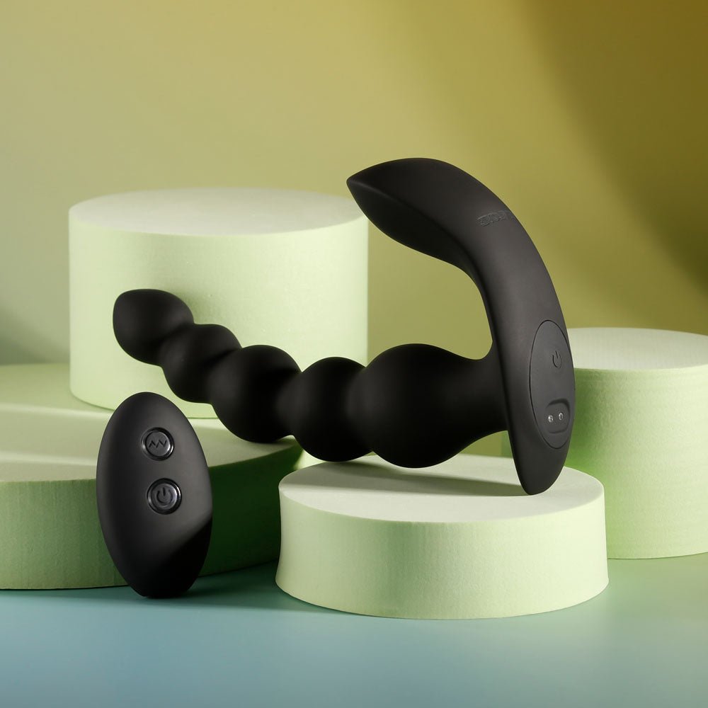 Buy Evolved BEAD ME UP - Black 16.8 cm USB Rechargeable Vibrating Anal Beads with Wireless Remote – Naughtyhut NZ sex toys online. Discreet delivery & top brands.