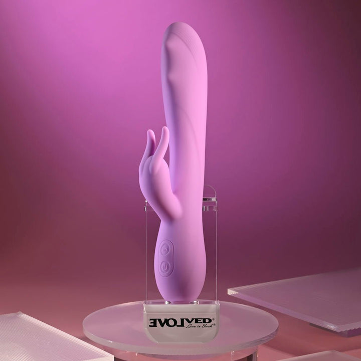 Evolved BEAD THE WAY - Pink 23.2 cm USB Rechargeable Rabbit Vibrator – Sex toys NZ by Naughtyhut. Discreet delivery nationwide.