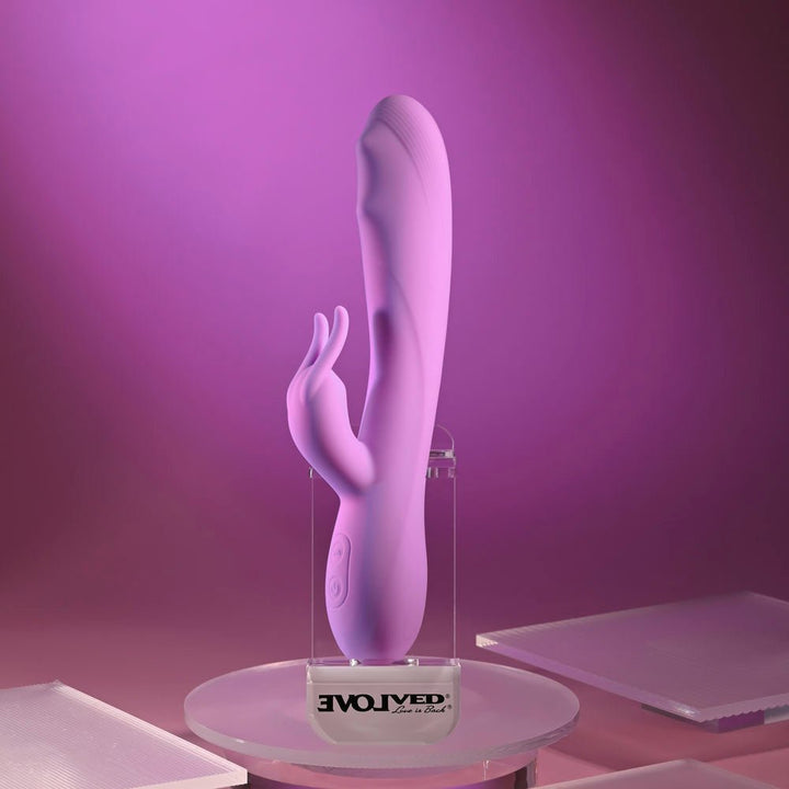 Evolved BEAD THE WAY - Pink 23.2 cm USB Rechargeable Rabbit Vibrator – Sex toys NZ by Naughtyhut. Discreet delivery nationwide.