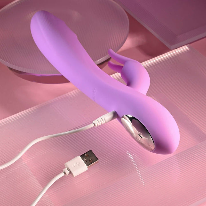 Evolved BEAD THE WAY - Pink 23.2 cm USB Rechargeable Rabbit Vibrator – Sex toys NZ by Naughtyhut. Discreet delivery nationwide.