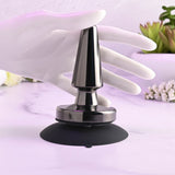 Buy Evolved BEGINNER METAL PLUG - Black Chrome 11.2 cm USB Rechargeable Vibrating Butt Plug – Naughtyhut NZ sex toys online. Discreet delivery & top brands.