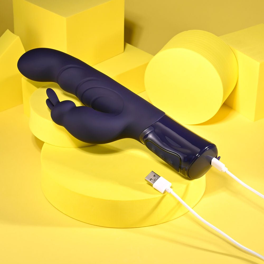 Buy Evolved BIG DEAL - Purple 25.7 cm USB Rechargeable Rabbit Vibrator – Naughtyhut NZ sex toys online. Discreet delivery & top brands.
