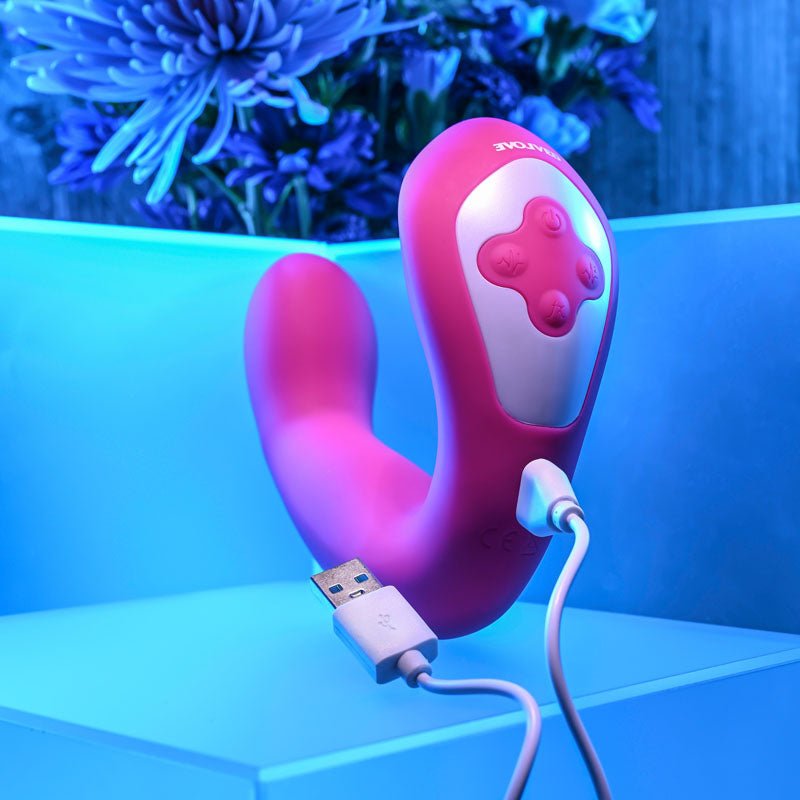 Buy Evolved BUCK WILD - Pink USB Rechargeable Flicking Vibrator – Naughtyhut NZ sex toys online. Discreet delivery & top brands.