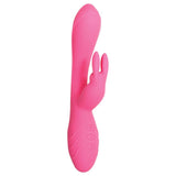 Buy Evolved Bunny Kisses - Pink 20 cm USB Rechargeable Rabbit Vibrator – Naughtyhut NZ sex toys online. Discreet delivery & top brands.