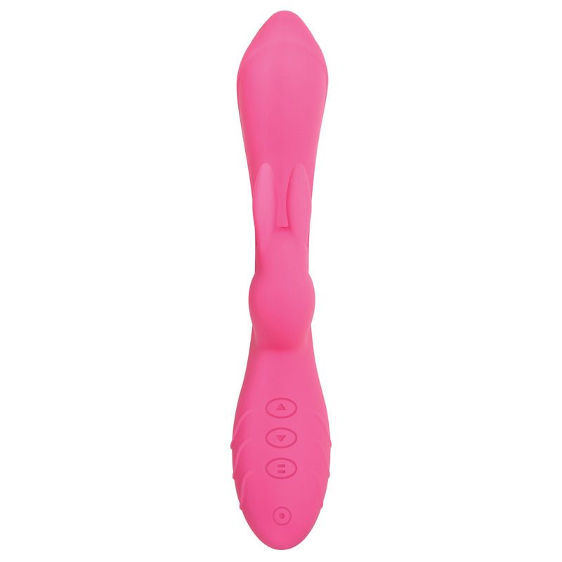 Buy Evolved Bunny Kisses - Pink 20 cm USB Rechargeable Rabbit Vibrator – Naughtyhut NZ sex toys online. Discreet delivery & top brands.