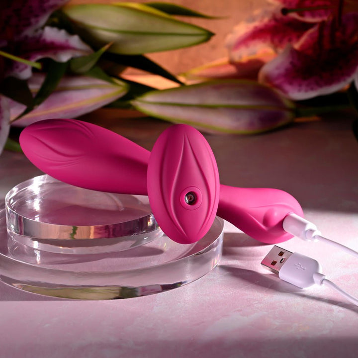 Evolved CHERRY POSE - Pink 16.1 cm USB Rechargeable Flexible & Posable Vibrator with Remote – Sex toys NZ by Naughtyhut. Discreet delivery nationwide.
