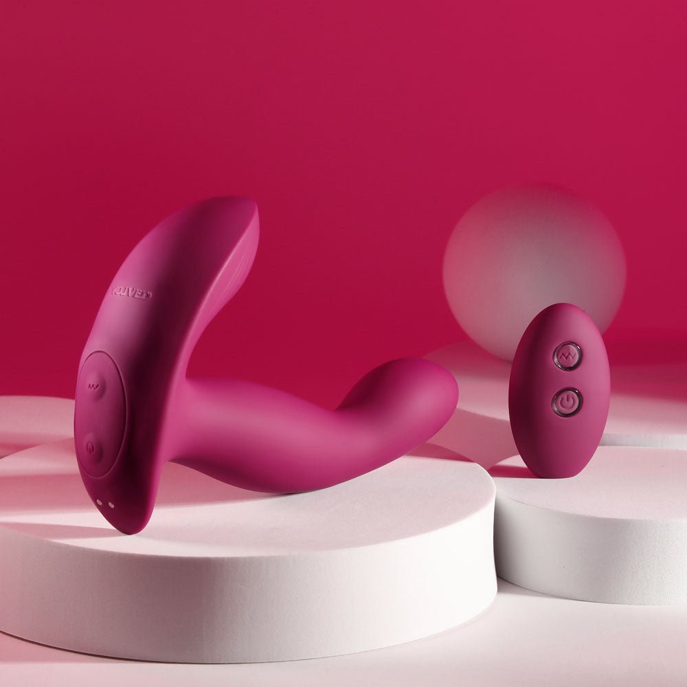 Buy Evolved COME ON OVER - Burgundy Red 15.9 cm USB Rechargeable Vibrator with Wireless Remote – Naughtyhut NZ sex toys online. Discreet delivery & top brands.