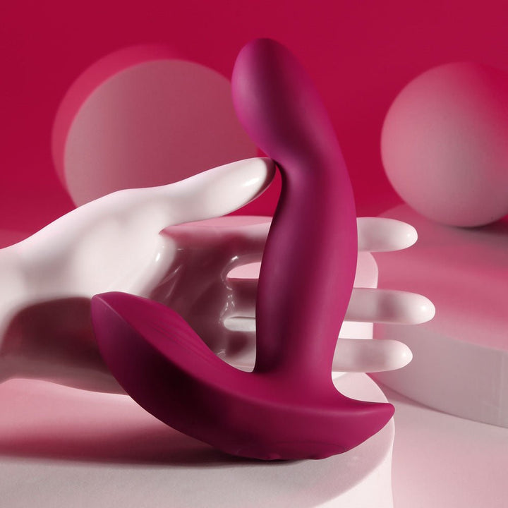 Evolved COME ON OVER - Burgundy Red 15.9 cm USB Rechargeable Vibrator with Wireless Remote – Sex toys NZ by Naughtyhut. Discreet delivery nationwide.