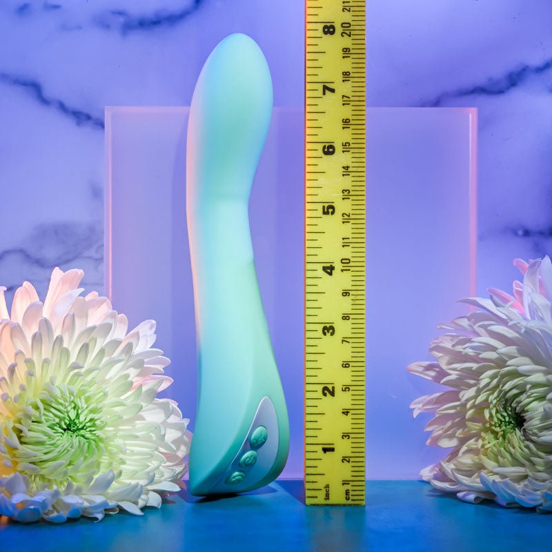 Buy Evolved COME WITH ME - Teal 20.3 cm USB Rechargeable Vibrator with Flicking Head – Naughtyhut NZ sex toys online. Discreet delivery & top brands.