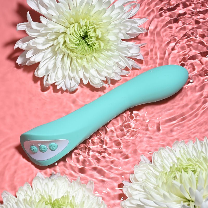 Buy Evolved COME WITH ME - Teal 20.3 cm USB Rechargeable Vibrator with Flicking Head – Naughtyhut NZ sex toys online. Discreet delivery & top brands.
