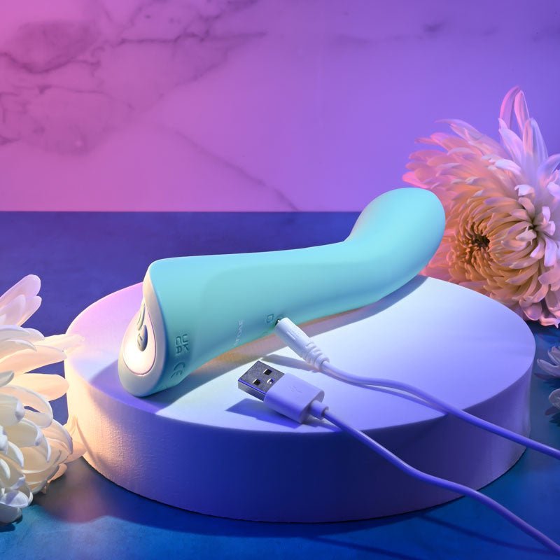 Buy Evolved COME WITH ME - Teal 20.3 cm USB Rechargeable Vibrator with Flicking Head – Naughtyhut NZ sex toys online. Discreet delivery & top brands.
