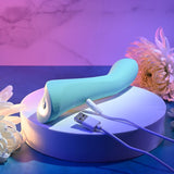 Buy Evolved COME WITH ME - Teal 20.3 cm USB Rechargeable Vibrator with Flicking Head – Naughtyhut NZ sex toys online. Discreet delivery & top brands.