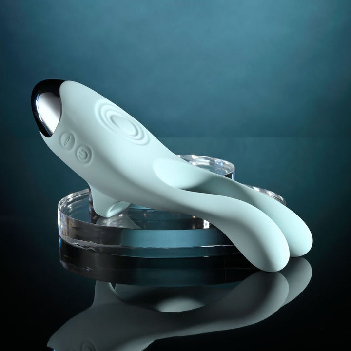 Evolved COUPLES THERAPY - Teal USB Rechargeable Couples Stimulator – Sex toys NZ by Naughtyhut. Discreet delivery nationwide.