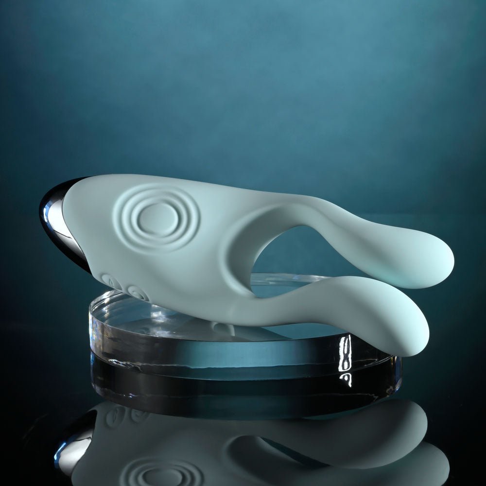 Buy Evolved COUPLES THERAPY - Teal USB Rechargeable Couples Stimulator – Naughtyhut NZ sex toys online. Discreet delivery & top brands.