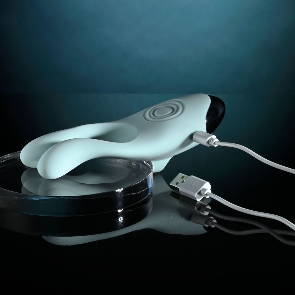Buy Evolved COUPLES THERAPY - Teal USB Rechargeable Couples Stimulator – Naughtyhut NZ sex toys online. Discreet delivery & top brands.