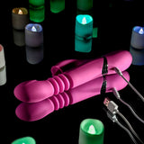 Buy Evolved PINK DRAGON - Pink 24.2 cm USB Rechargeable Thrusting Rabbit Vibrator – Naughtyhut NZ sex toys online. Discreet delivery & top brands.