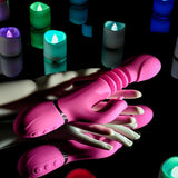 Buy Evolved PINK DRAGON - Pink 24.2 cm USB Rechargeable Thrusting Rabbit Vibrator – Naughtyhut NZ sex toys online. Discreet delivery & top brands.