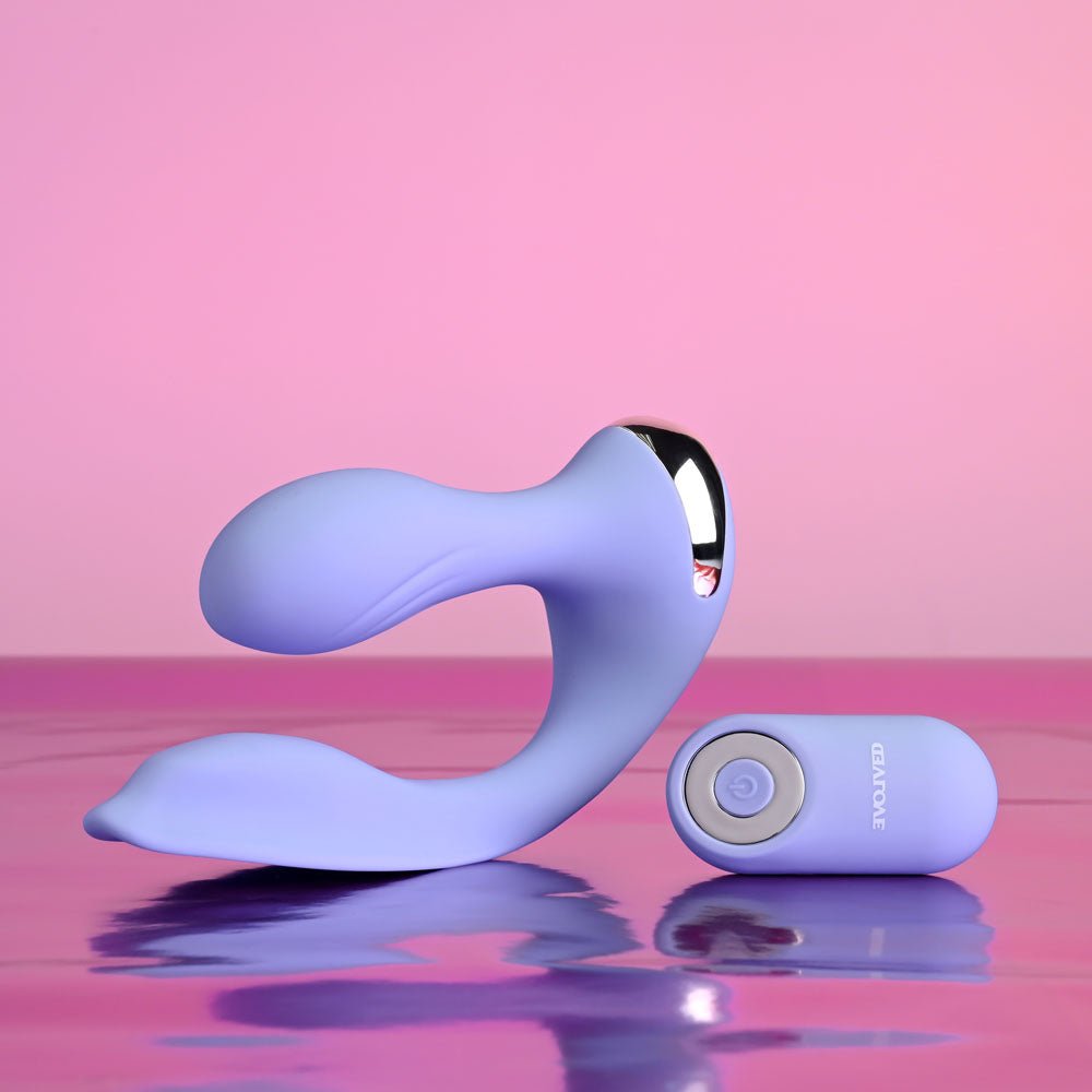 Buy Evolved EVERY WAY PLAY - Purple 12.8 cm USB Rechargeable Rabbit Vibrator with Wireless Remote Control – Naughtyhut NZ sex toys online. Discreet delivery & top brands.