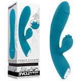 Buy Evolved FIERCE FLICKER - Blue 19.5 cm USB Rechargeable Rabbit Flicker Vibrator – Naughtyhut NZ sex toys online. Discreet delivery & top brands.