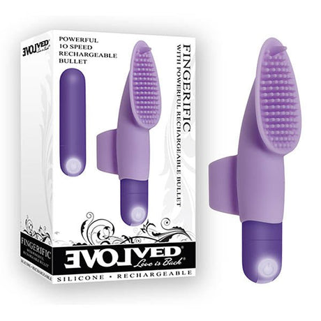 Buy Evolved Fingerific - Purple 8.9 cm (3.5'') USB Rechargeable Stimulator – Naughtyhut NZ sex toys online. Discreet delivery & top brands.