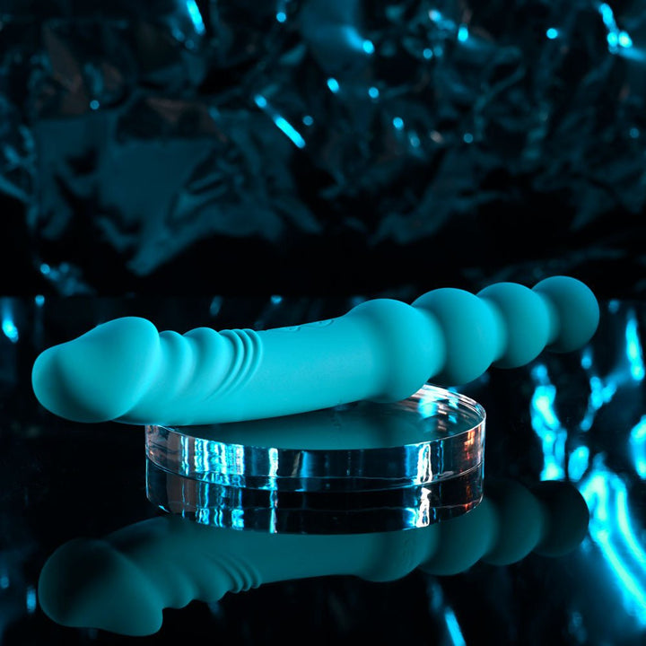 Evolved FLIP FLOP - Blue 23.1 cm USB Rechargeable Dual Ended Vibrator – Sex toys NZ by Naughtyhut. Discreet delivery nationwide.